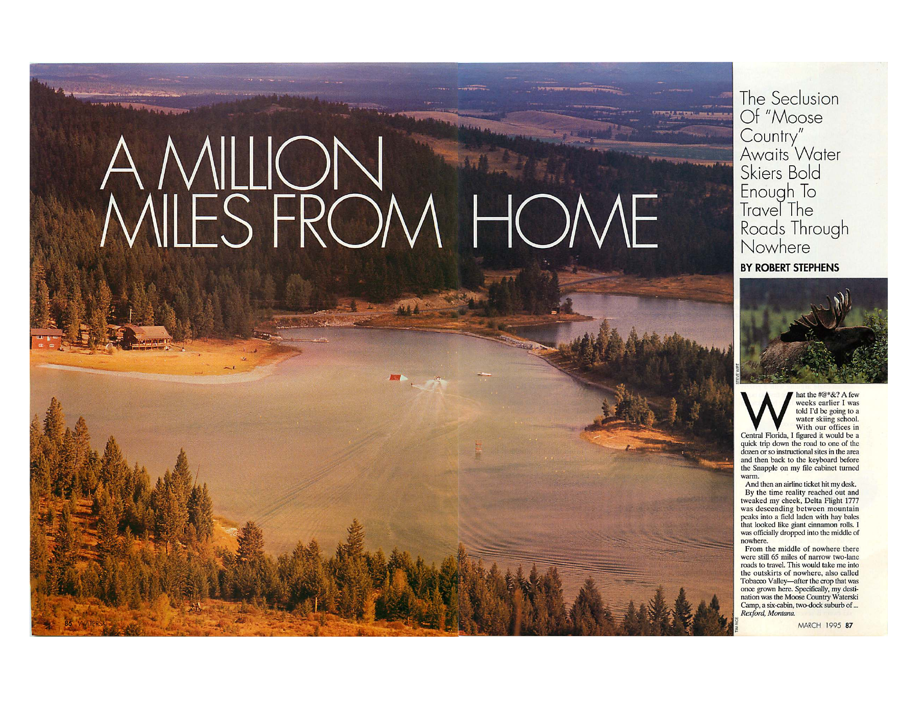 Page 1 of the Moose Country Waterski Camp article